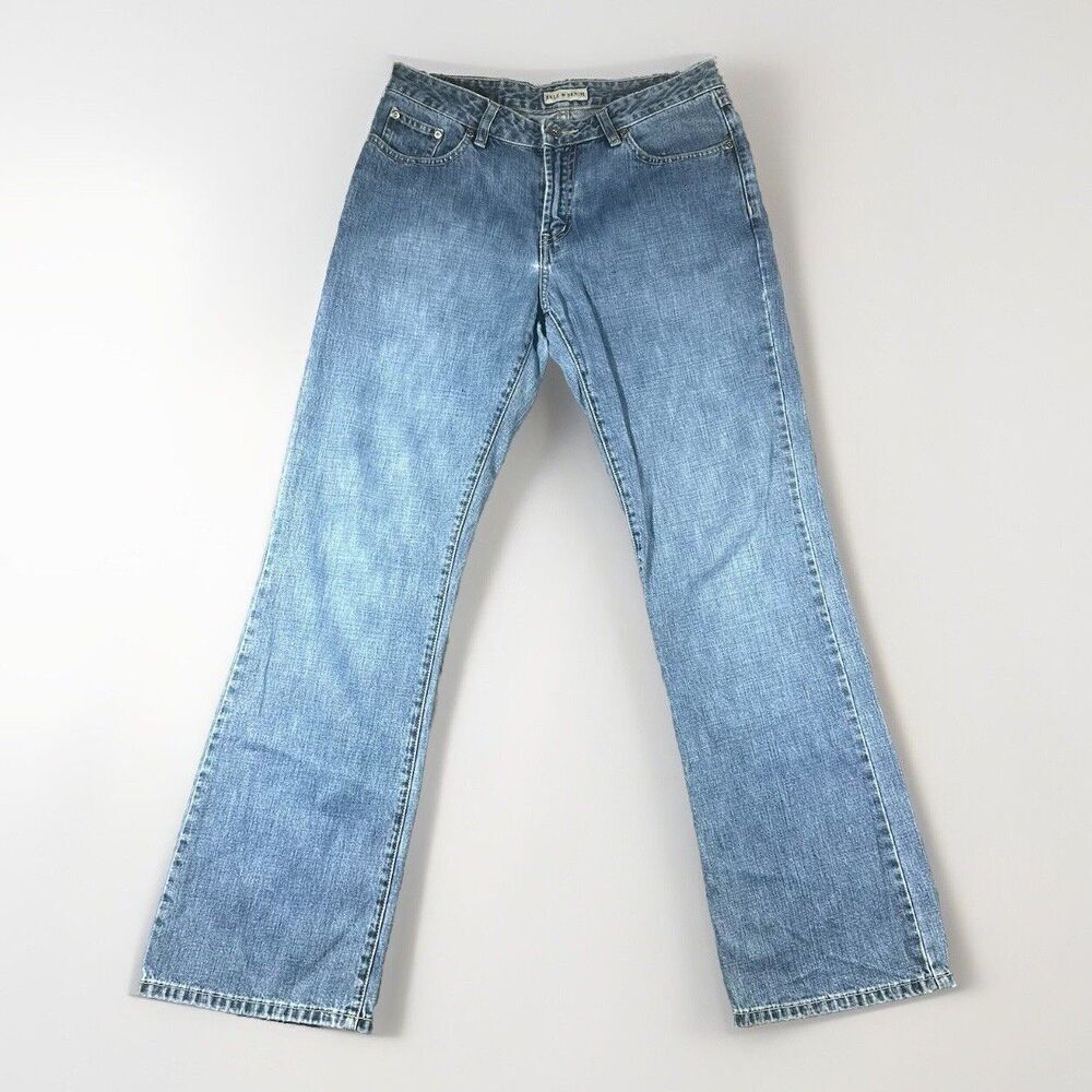 BKE Gabby Jeans Womens 28x30 Flare Boot Light Wash Blue Low Rise VTG USA Y2K 90s